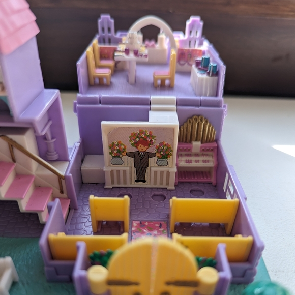 Rare Vintage 1993 Bluebird Polly Pocket Wedding Chapel Compact Only - Picture 8 of 9
